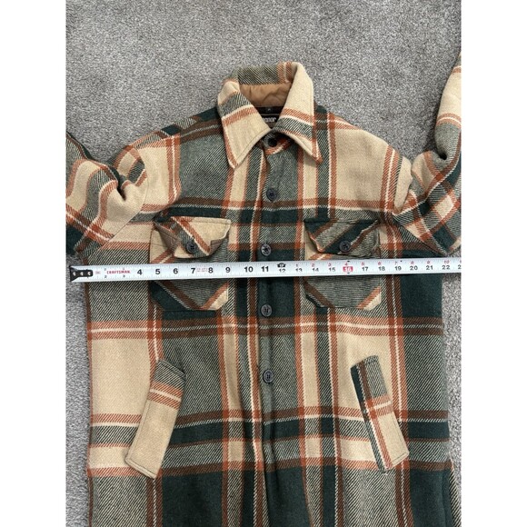 VTG 1980's Manor House Plaid Flanne Lined Shacket Shirt Jacket M Yellowstone - Picture 5 of 11
